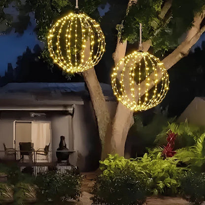 Battery Operated LED Sphere Light – Wireless Outdoor Indoor Glowing Orb Decoration for Patio Garden Deck Winter Holiday Ambiance
