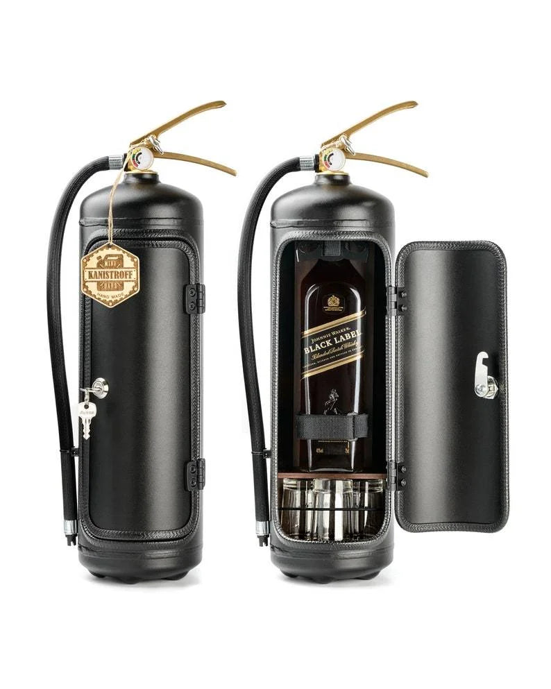 Hidden Fire Extinguisher Liquor Cabinet Decoy Safe for Bottle Storage Home Bar Man Cave Office Conversation Piece Metal Disguise