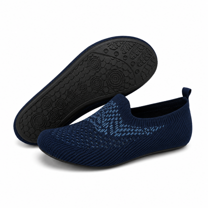 Lightweight Mesh Athletic Sneakers Men's Laceless Running Trainers Flexible Sole for Gym Jogging Daily Wear Travel
