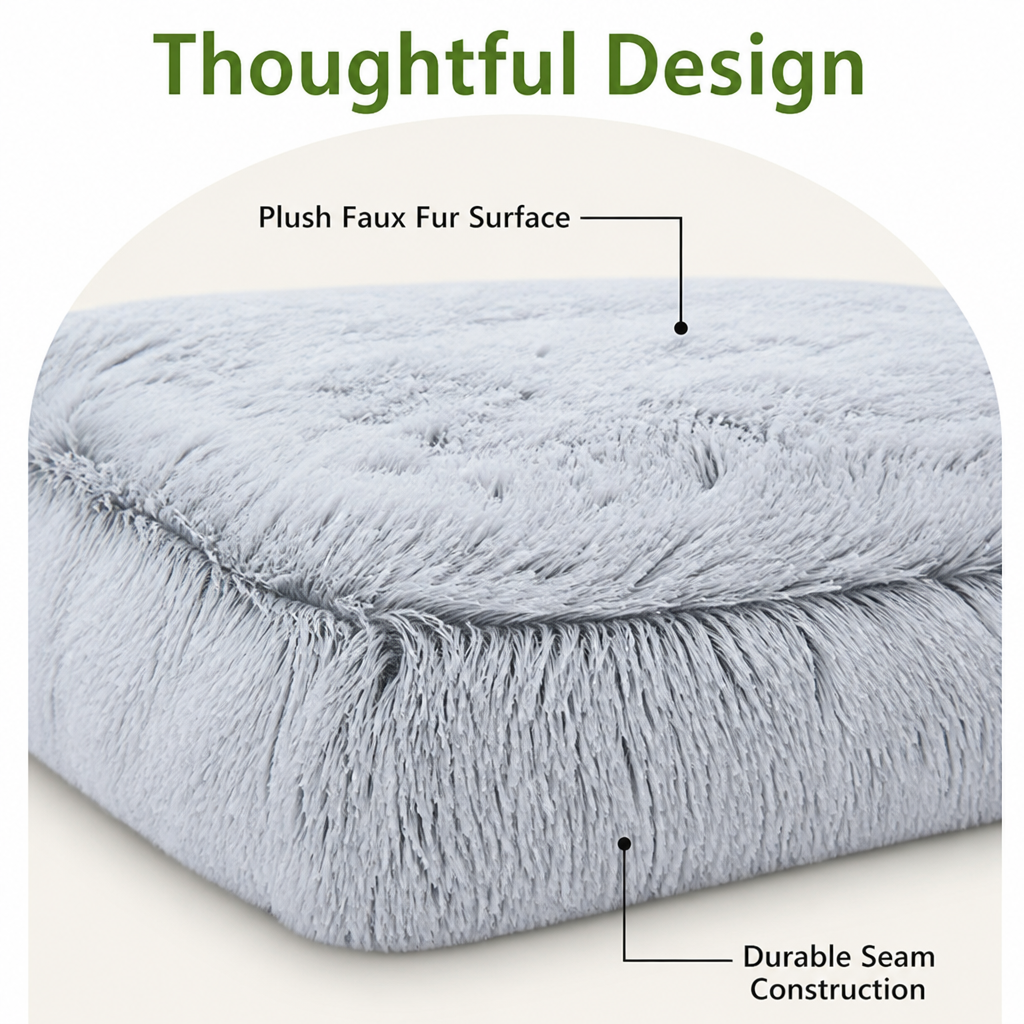 Ortekor Cozy Plush & Detachable Cover Dog Bed