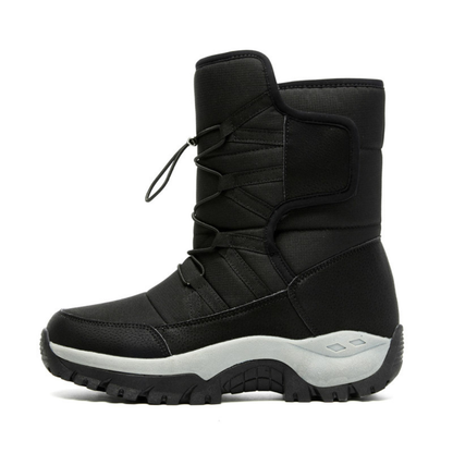 Women's Insulated Waterproof Winter Boots with Hook-and-Loop Closure for Snow & Ice