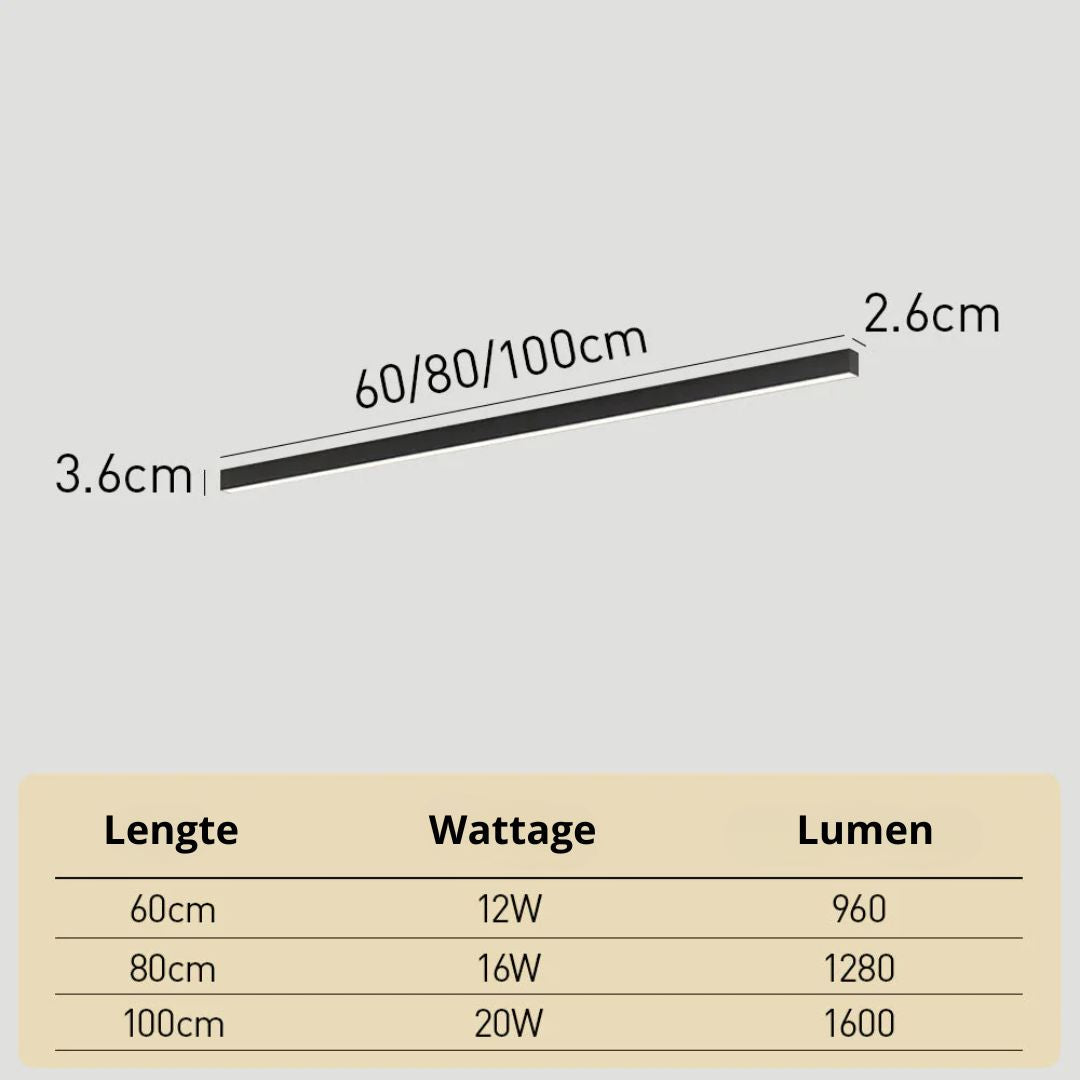 Plafonnier LED linéaire à montage encastré de 47 pouces, luminaire noir pour chambre, salon, couloir, éclairage domestique minimaliste contemporain