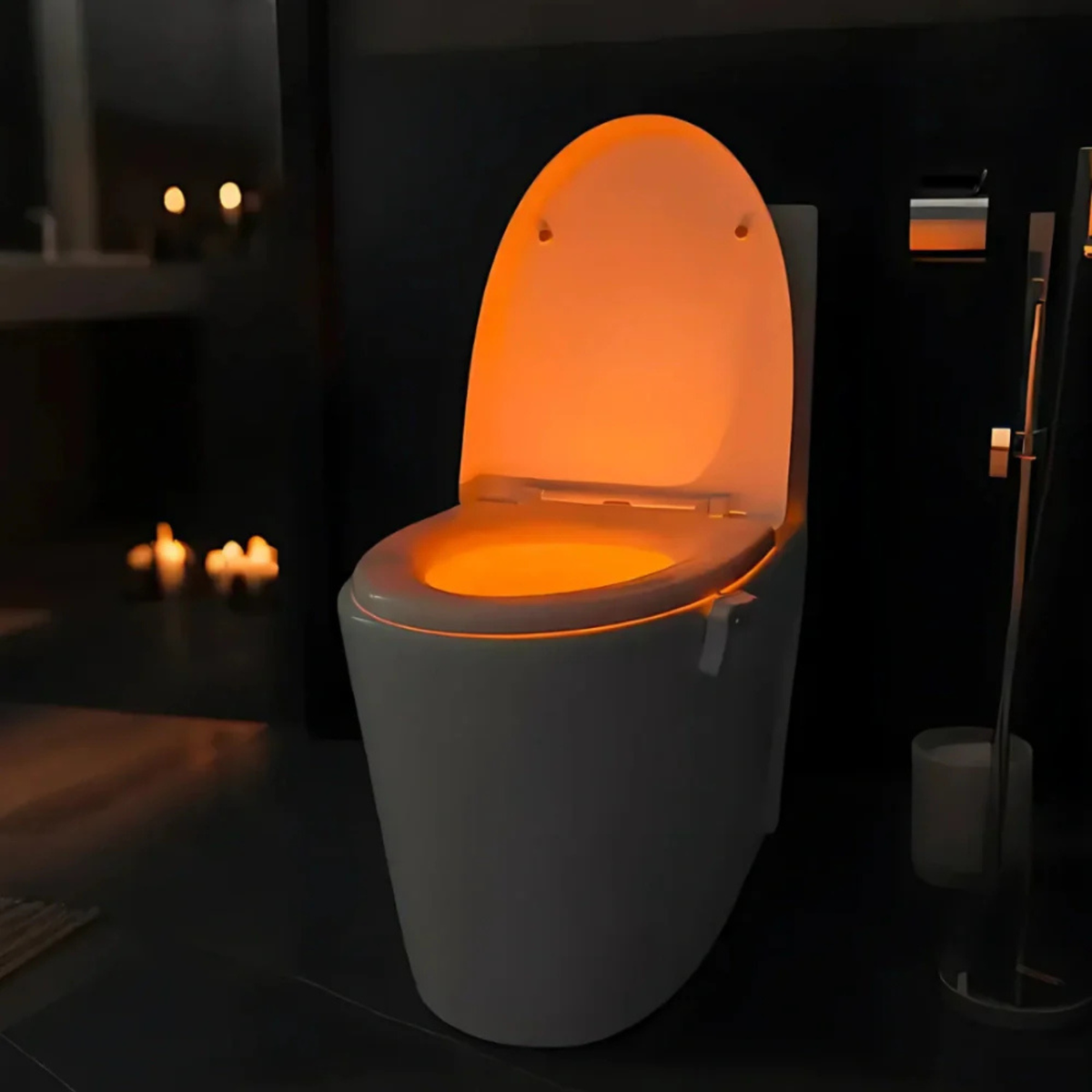 IllumiGlow | Motion-Sensor LED Night Light for Bathroom with Color Options | Gentle Guidance for Nighttime Visits