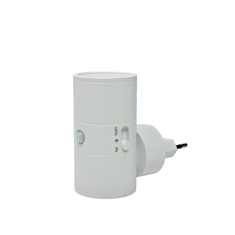 Dimmable LED Night Light Plug-In Wall Lamp for Bedroom Hallway Nursery Outlet Socket Warm White Light Energy Saving