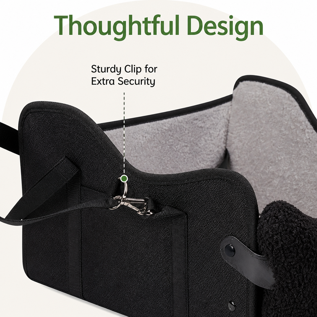 Ortekor Adjustable Height & Safety Harness Car Booster Seat