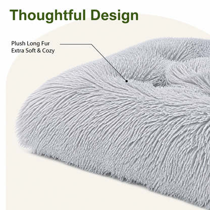 Ortekor Plush Lined Polyester Fill Dog Bed (Removable Cover)