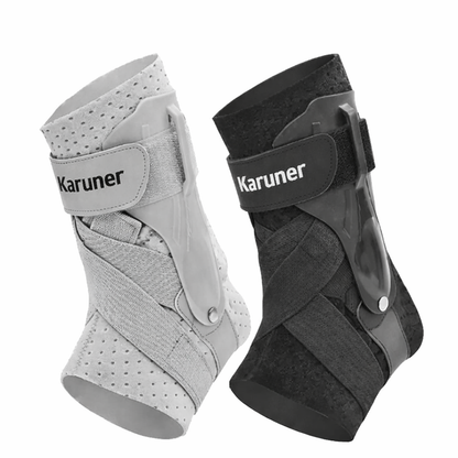 Chevillère réglable avec sangles de compression pour le sport et la récupération – Stabilisateur respirant pour la course, le basketball et le football