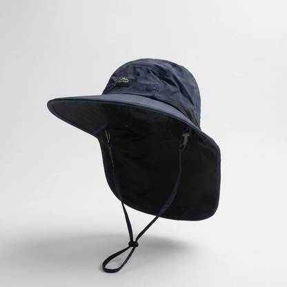 Adventure Fishing Headwear with Fold-Down Mesh Shield for Neck & Ears | Outdoor Boonie Cap for Hiking & Camping | UPF 50+ Shaded Crown &