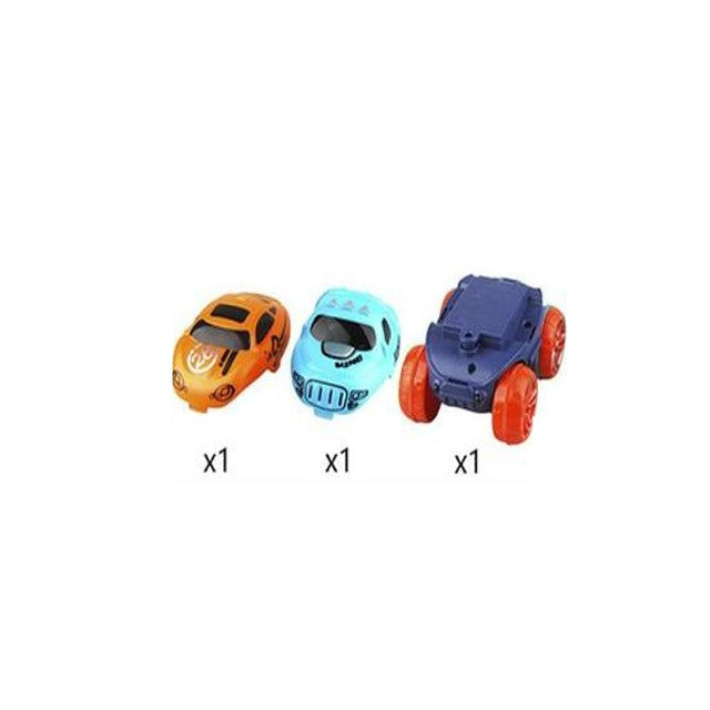 Magnetic Race Track Building Set with LED Car – Modular STEM Track Toy for Kids Ages 3+