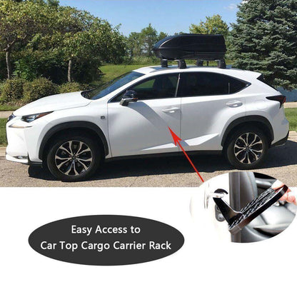 Rooftop Access Step with Emergency Glass Breaker for SUVs, Trucks & Jeeps – Foldable Aluminum Car Door Latch Hook Footstep with Protective