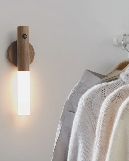 Motion Sensor Wall Light with Rechargeable Battery & Detachable Flashlight Mode for Hallways Bedrooms Stairs Cordless Wireless LED Sconce Ma