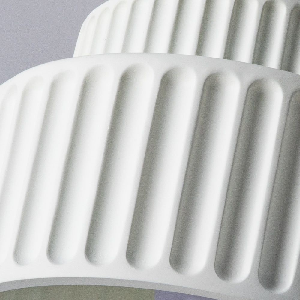 Plafonnier encastré en résine, douille E27, abat-jour texturé blanc pour cuisine, chambre, couloir, style moderne, minimaliste et scandinave à profil bas