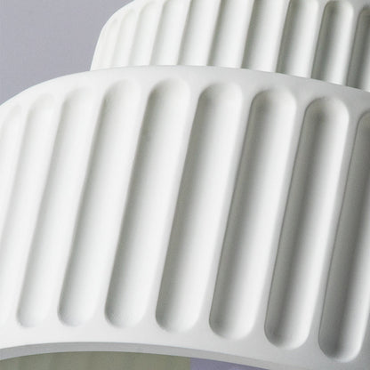 Plafonnier encastré en résine, douille E27, abat-jour texturé blanc pour cuisine, chambre, couloir, style moderne, minimaliste et scandinave à profil bas