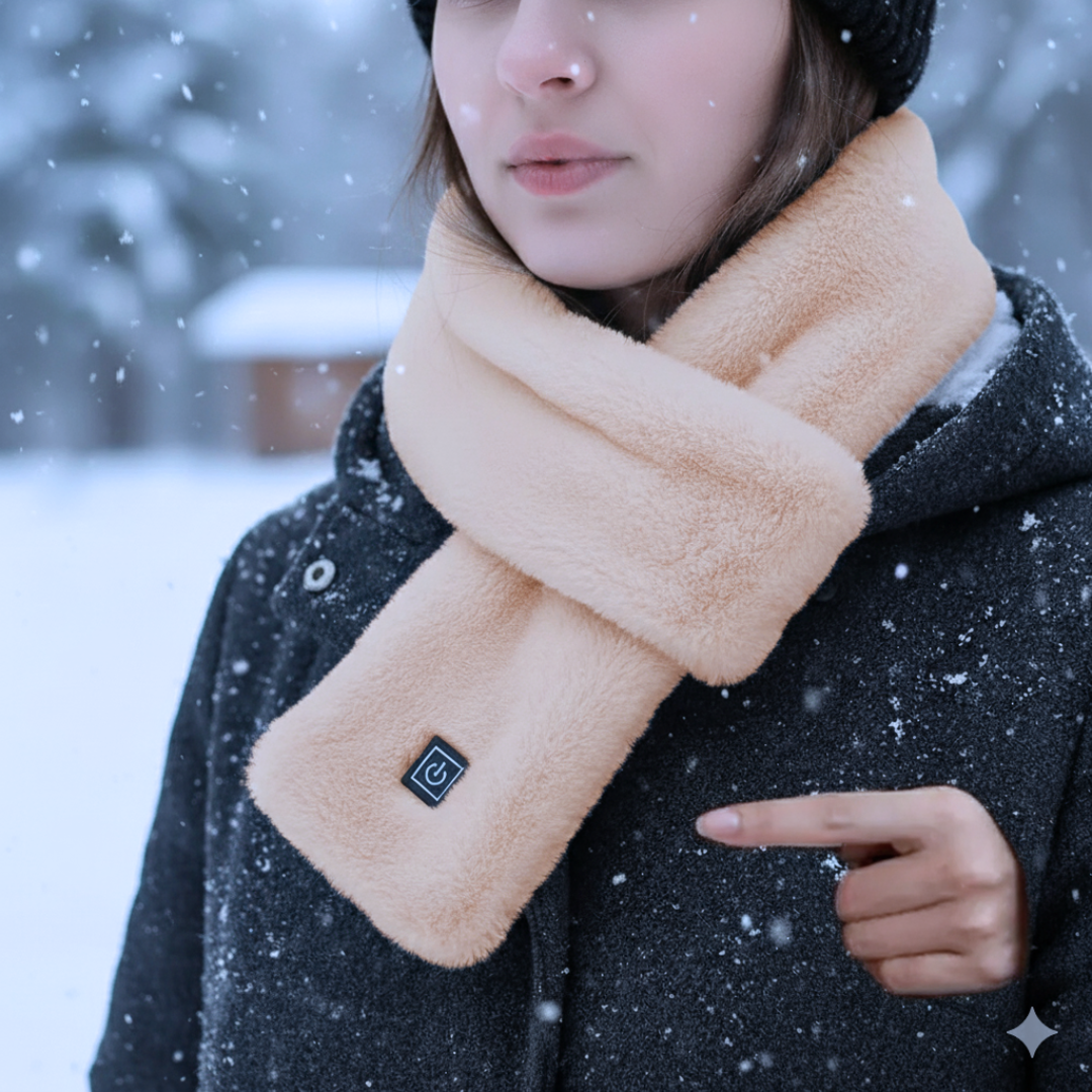 Heated Neck Wrap with 3 Temperature Settings & USB-C Charging Port for Winter Warmth