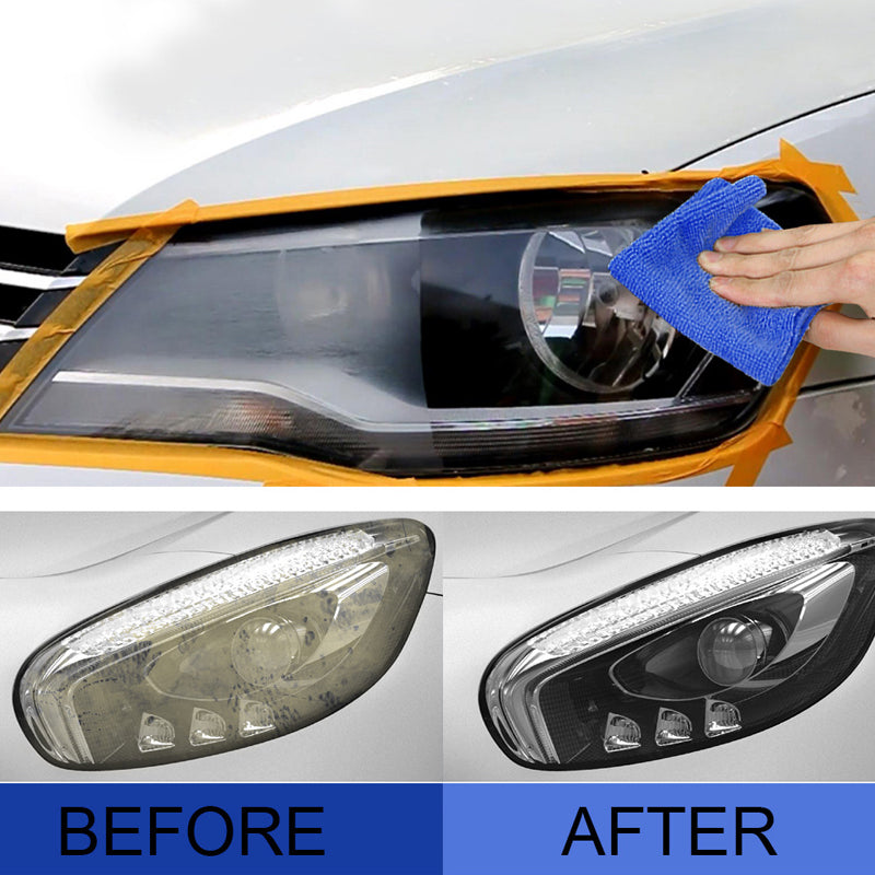Headlight Restoration Kit – Removes Cloudiness & Yellowing for Crystal-Clear Lens Clarity on All Vehicles