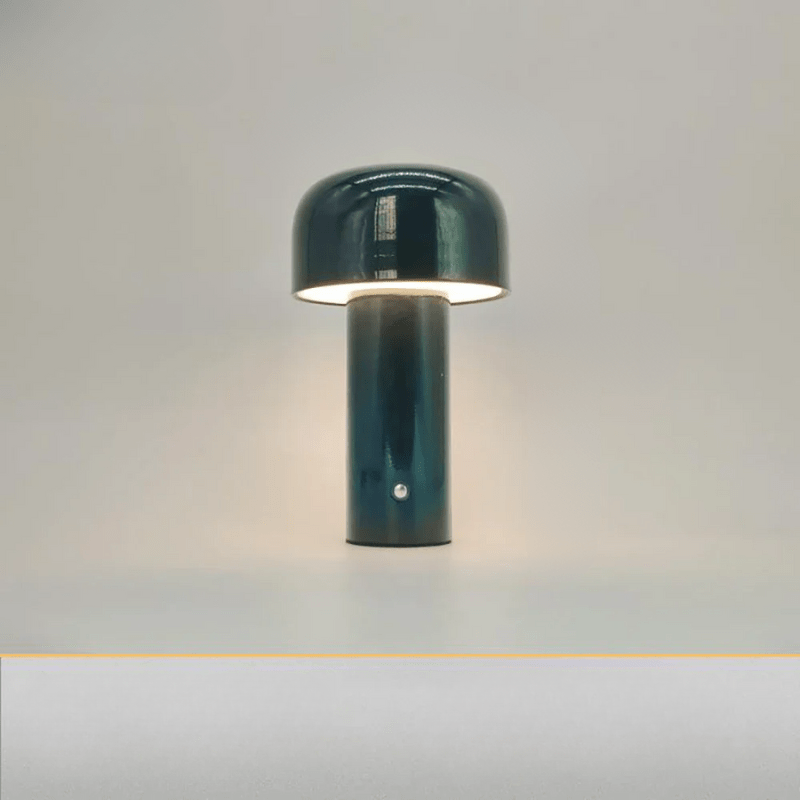 Rechargeable LED Mushroom Lamp Yellow Wireless Cordless Night Light 10 in Tall USB Bedside Accent Mood Lighting for Bedroom Living Room Offi