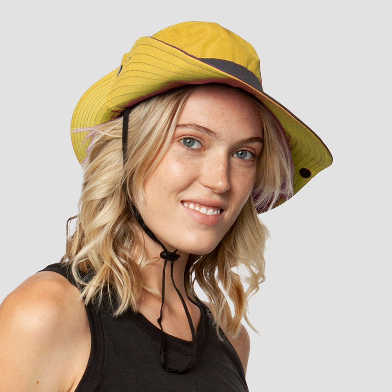 Foldable Wide Brim Sun Hat with UPF 50+ Protection & Ponytail Opening for Women
