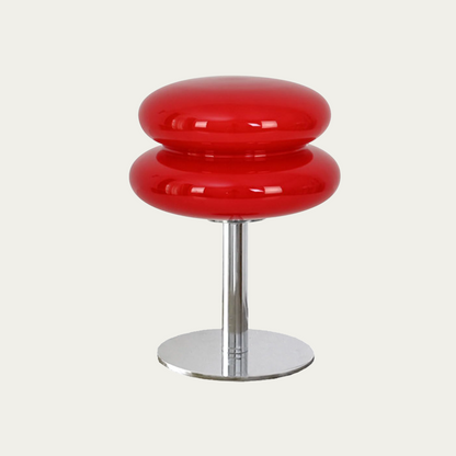 Frosted Glass Accent Lamp 10 Inch Sphere Bedside Light with Metal Base for Nightstand Reading Office Desktop Illumination