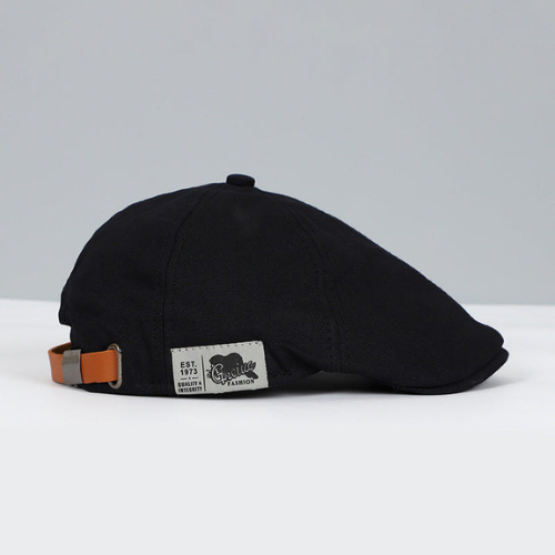 Adjustable Men's Flat Cap with Custom Fit Strap for Everyday Casual & Dress Wear