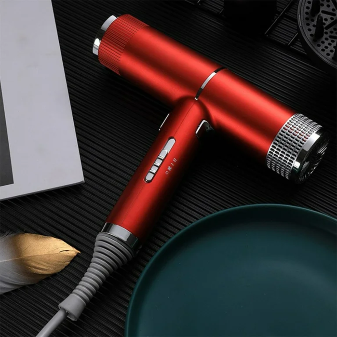 1100W Lightweight Blow Dryer with Ionic Technology for Smooth Styling, Compact Travel Design, Fast Airflow, Anti-Frizz Performance
