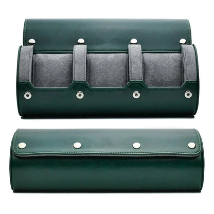 Leather Watch Storage Case for 3-6 Watches – Premium Organizer Box with Velvet Interior for Travel & Home Display