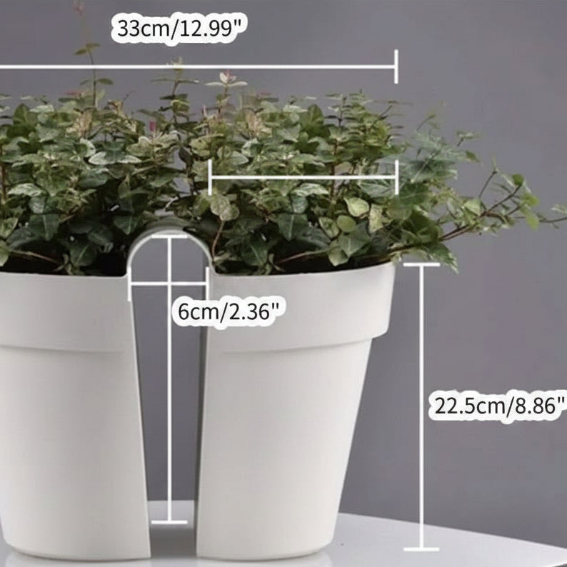 RAILBLOOM – Double Sided Hanging Railing Planter