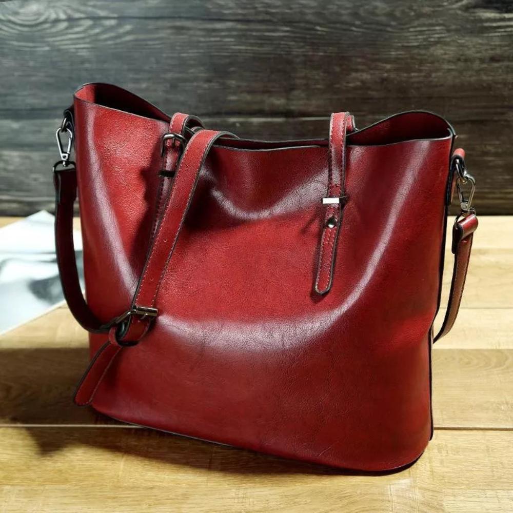 Genuine Leather Shoulder Bag Women's Vintage Flap Purse Adjustable Strap Crossbody Handbag for Everyday Travel Work Casual & Formal