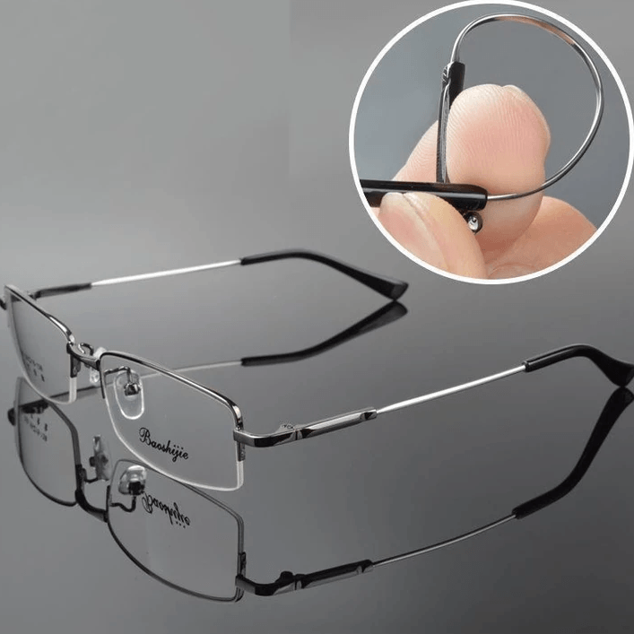 Titanium Multi-Focus Reading Glasses for Near & Distance Vision with Blue Light Filter