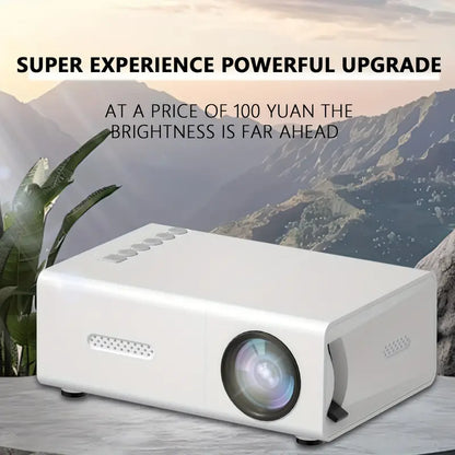 Compact HD Projector 720p with Fast Focus for Home Theater, Gaming & Presentations | Works with HDMI, USB, WiFi, Streaming Devices
