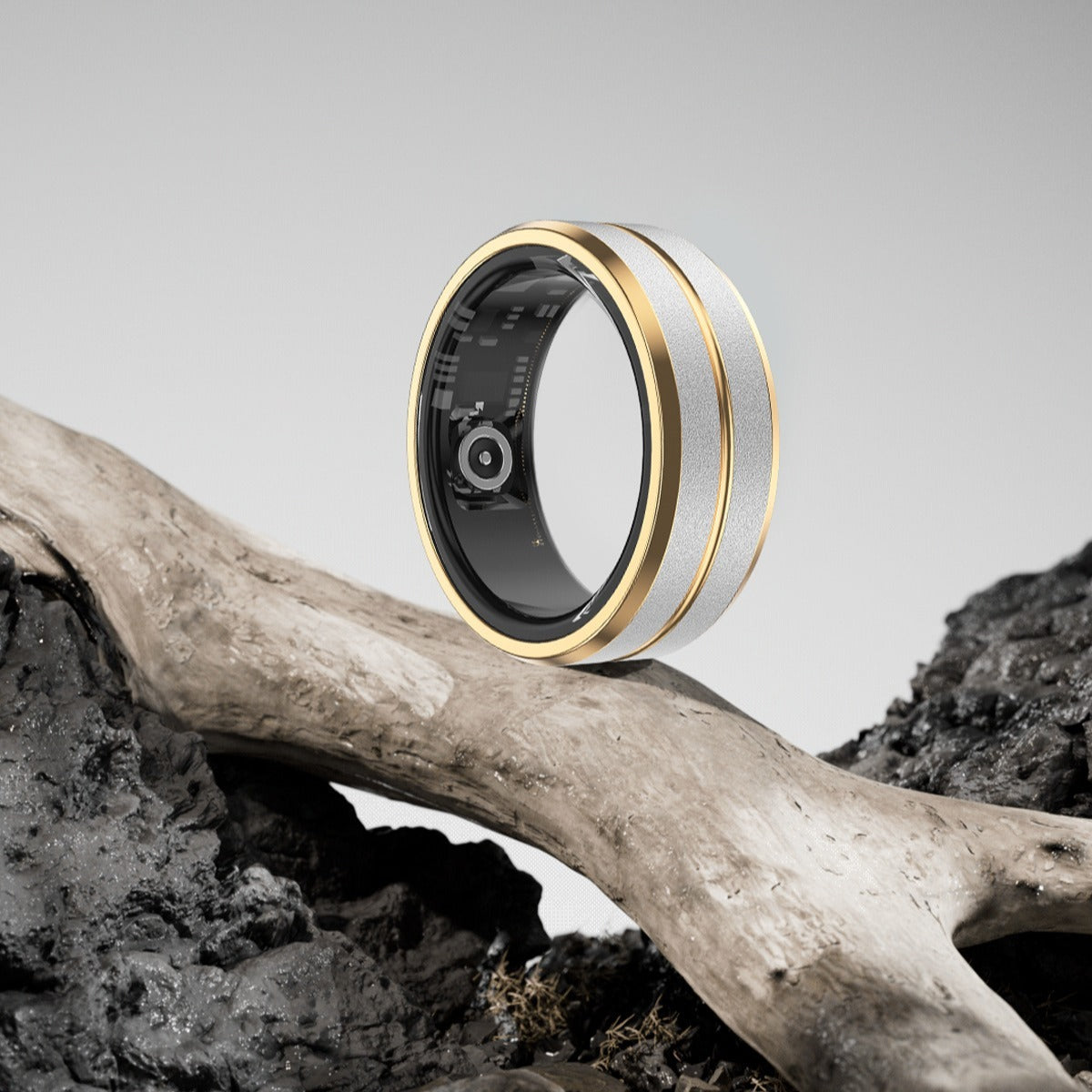 Bague connectée pour femmes et hommes, bague de fitness avec suivi de la fréquence cardiaque et du taux d'oxygène dans le sang, bague étanche avec suivi du sommeil
