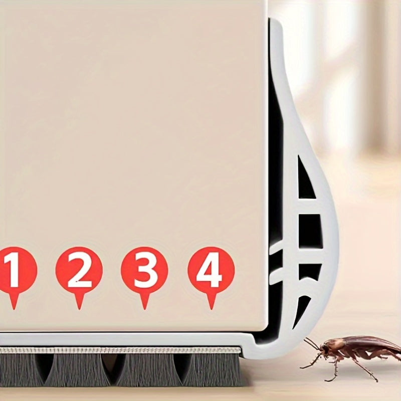Door Draft Blocker Adjustable Under Door Seal Strip for 1.4-2.2 Inch Thick Doors Insulated Foam Noise Reducer Energy Saver Indoor Outdoor