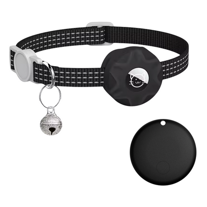 Traceur GPS pour animaux avec collier réfléchissant pour chiens et chats – Localisateur réseau Android, design léger et étanche, autonomie de 8 à 10 mois