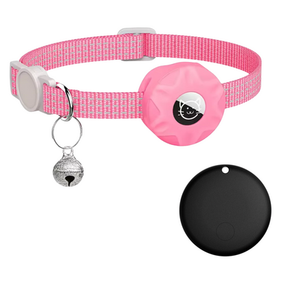 Traceur GPS pour animaux avec collier réfléchissant pour chiens et chats – Localisateur réseau Android, design léger et étanche, autonomie de 8 à 10 mois