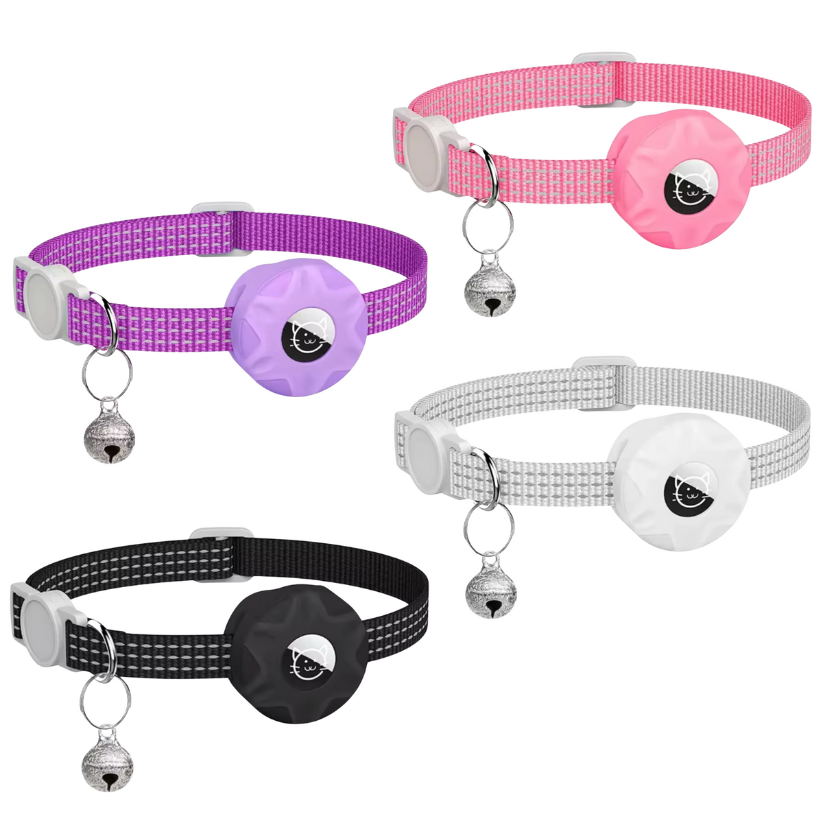 GPS-Free Android Tracking Collar for Cats & Small Dogs – Lightweight Reflective Strap with Sound Locator for Outdoor Pets