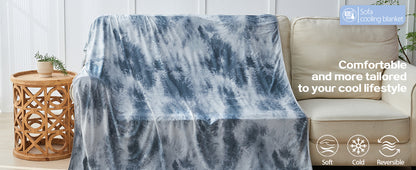 Chill Comfort | Couverture rafraîchissante en tissu thermo-absorbant | Douce et respirante pour un confort tout au long de l'année