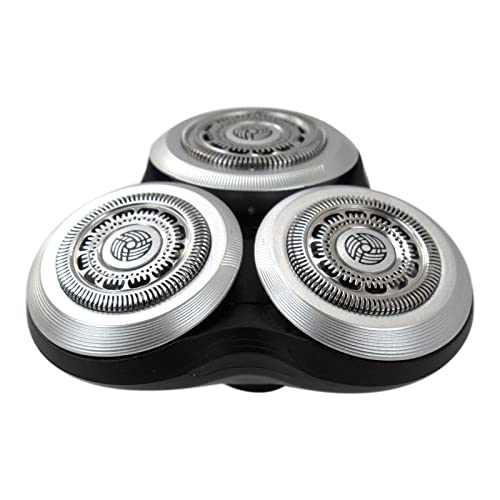 Electric Shaver Heads Replacement, Shaving Head with Foil Cutter for Rotary Razors, Razor Head with Easy Installation