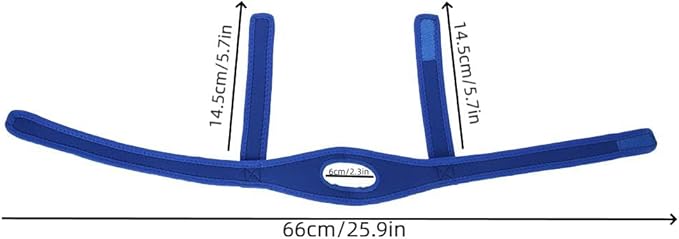 Mentonnière anti-ronflement – Bandeau de maintien ajustable en néoprène pour le sommeil