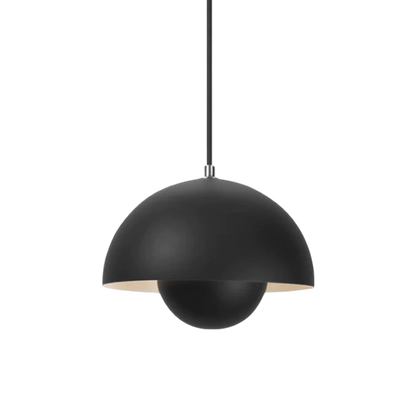Metal Dome Pendant Light 9 in Adjustable E26 for Dining Table Kitchen Island Bedroom Mid-Century Modern Hanging Fixture