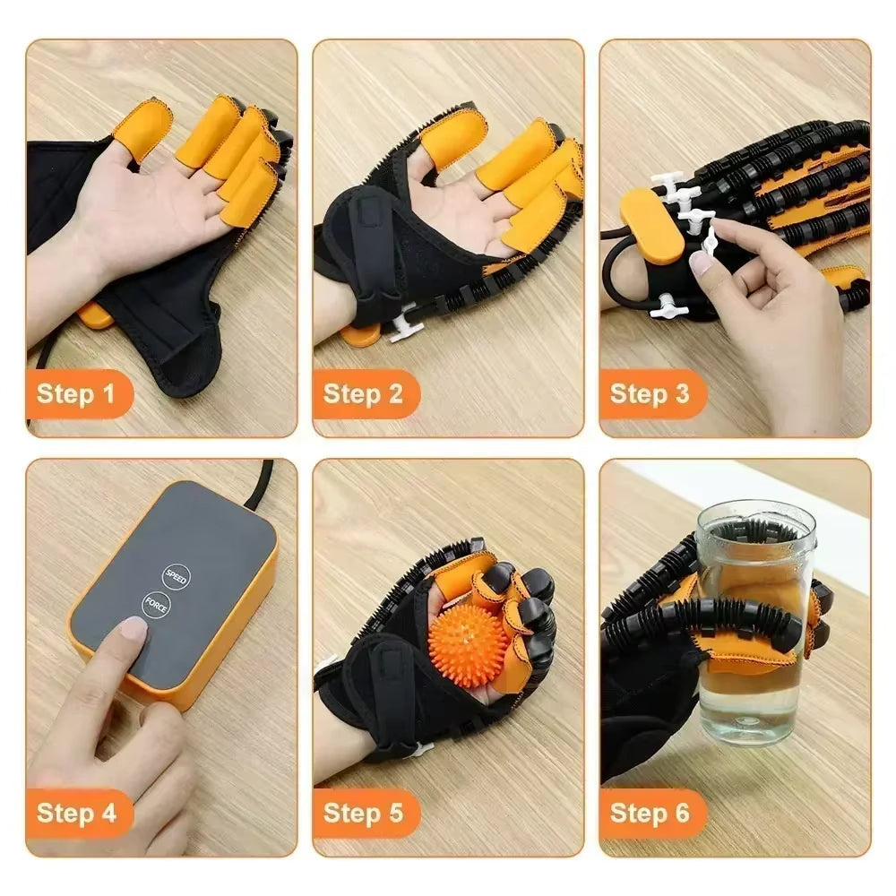 Powered Hand Therapy Gloves Rehab Recovery System for Stroke Arthritis Nerve Injury Support Mobility Training At-Home Physical Therapy Equip