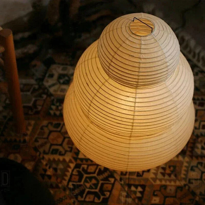 Washi Paper Globe Floor Lamp 16" White Sphere Light for Bedrooms Living Rooms Japanese Minimalist Ambient Lighting E27 Socket 24" Tall