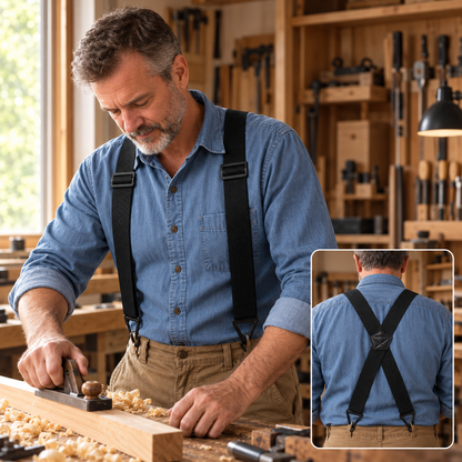 CLIPLOCK – Carabiner Clip Suspenders for a Secure Fit