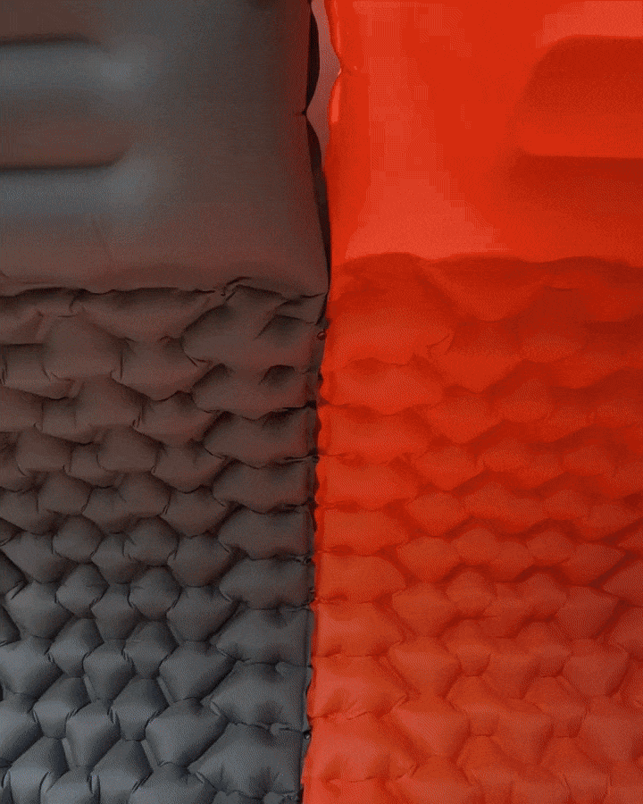 Camping Sleeping Mat Ultralight with Integrated Pump, Inflatable Sleeping Pad for Backpacking, Compact Sleeping Pad 8 cm