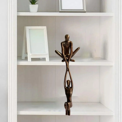 Sculpture de décoration intérieure, sculpture de l'amour éternel, petite figurine en résine, statue décorative pour étagère et bureau