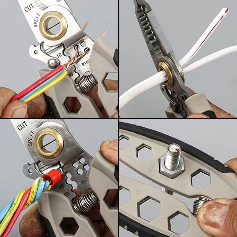 Professional Wire Stripper and Cutter Pliers for Electrical Work, Cable Prep, and Home Projects