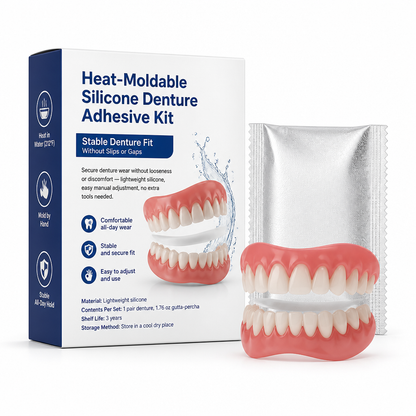 Heat-Moldable Silicone Denture Adhesive Kit