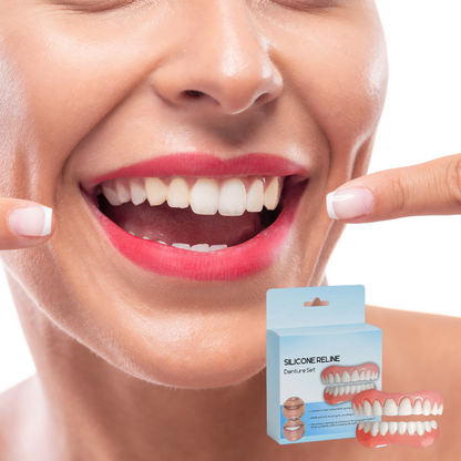Snap-On Cosmetic Teeth Veneers - Removable Silicone Cover for Instant Smile Makeover, Photo-Ready Confidence