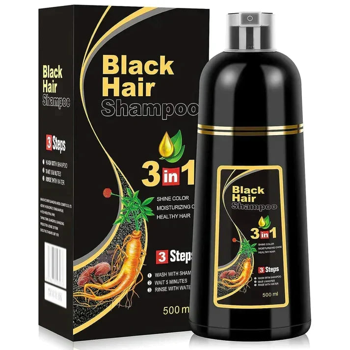Herb-Infused Gray Coverage Shampoo – Natural Color Deposit, Gentle Daily Use, Ammonia-Free Formula