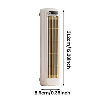 Rechargeable Tower Fan Wireless 12-Inch Desk Air Circulator for Home Office Bedroom Personal Cooling Desktop Portable Battery Powered Compac