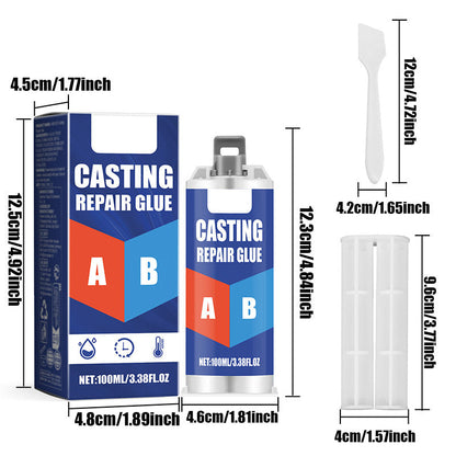 Heavy-Duty Metal Repair Epoxy Putty High-Temperature Resistant Two-Part Steel Adhesive for Automotive Industrial Cast Iron Aluminum DIY Proj