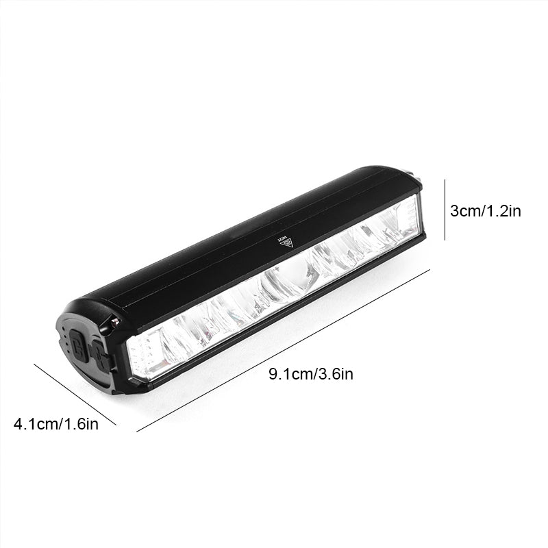 Phare de vélo ultra-lumineux de 900 lumens avec faisceau grand angle à 180° pour la sécurité nocturne
